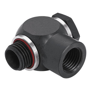 screw-in fitting / T / for compressed air / swivel
