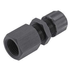 tapped fitting / socket / straight / hydraulic