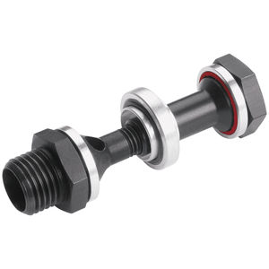 banjo fitting / straight / pneumatic / anodized aluminum