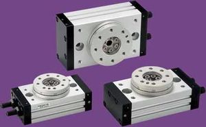 rotary actuator / pneumatic / rack-and-pinion / double-acting