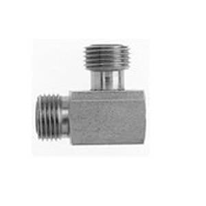 screw-in fitting / 90° angle / hydraulic / pneumatic