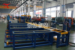 horizontal stretch wrapper / automatic / for pipes / with conveyor