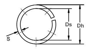 compression spring / wave / flat wire / steel