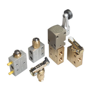 plunger valve / pneumatic / threaded / miniature