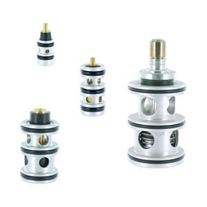 plunger valve / cartridge / manual / aluminum