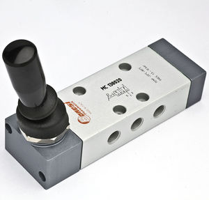 spool hydraulic directional control valve / manual / 5/2-way / aluminum