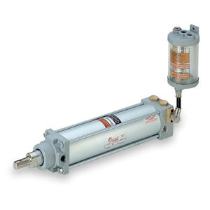 pneumatic cylinder / hydraulic / with piston rod / aluminum