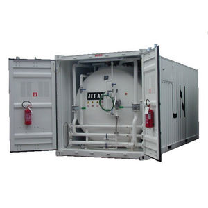 stainless steel tank / cylindrical / double-walled / storage