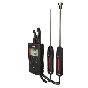 Pt100 thermometer / digital / portable / with temperature probe