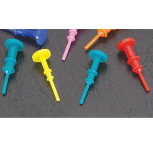 cylindrical plug / non-threaded / silicone / pull