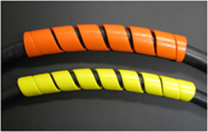 spiral sleeve / for cables / protection / polyethylene