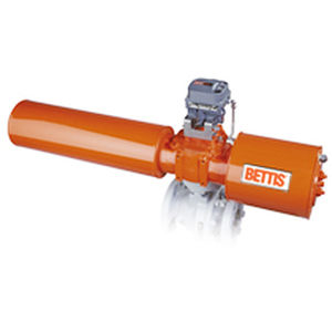 electric valve actuator / rotary / bendable / for control of shut-off
