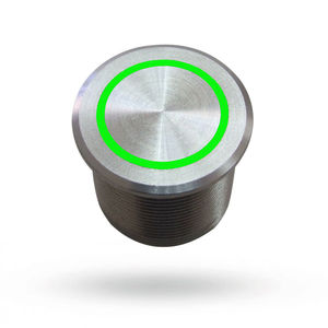 piezoelectric switch / single-pole / illuminated (white) / panel-mount