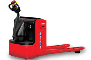 electric pallet truck / walk-behind / for heavy-duty applications / loading