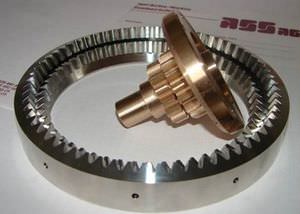 straight-toothed gear / custom / shaft