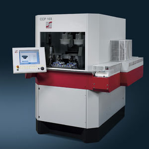 surface polishing machine / automatic / lens / for ophthalmic lens production