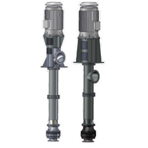 pumping station with shaft