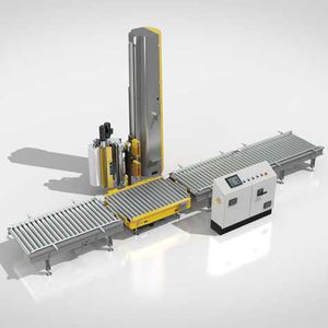 turntable wrapping robot / robotic / stretch film