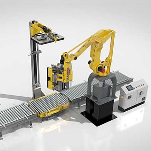 turntable wrapping robot / robotic / stretch film