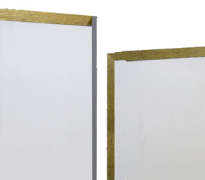 mineral wool core sandwich panel / steel facing / for ceilings