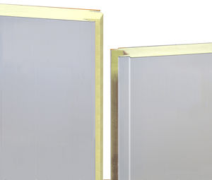 foam core sandwich panel / steel facing / for ducts