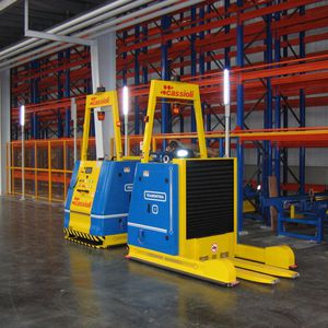 electric forklift / AGV / for warehouses / loading