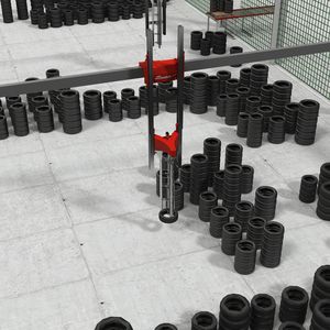 Cartesian robot / 3-axis / handling / stacking