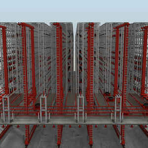 vertical automatic storage system / horizontal / with stacker crane / for warehouses