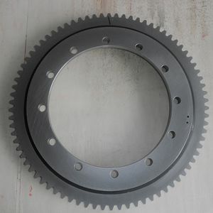 external-toothed slewing ring / ball / single-row / for public works, excavators and cranes