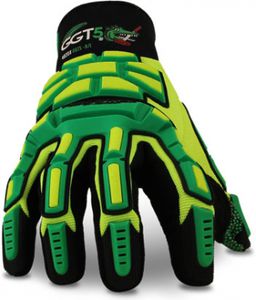 handling gloves / vibration damping / oil-resistant / nylon