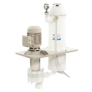 liquid filter / cartridge / chemical-resistant / for corrosive liquids