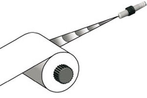 cylindrical distance sensor / ultrasonic / screw-lock / analog