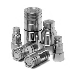 quick coupling / straight / hydraulic / carbon steel