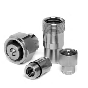 screw-in fitting / straight / hydraulic / carbon steel
