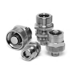 screw-in fitting / straight / hydraulic / carbon steel