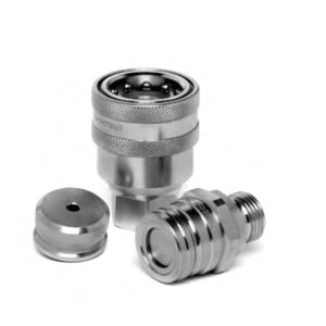 quick coupling / straight / hydraulic / carbon steel
