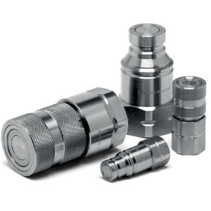 quick coupling / straight / hydraulic / stainless steel