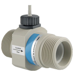 Hall effect flow meter / turbine / for water / in-line