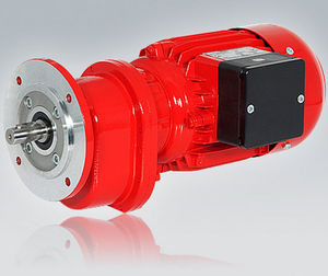 asynchronous electric gearmotor / three-phase / single-phase / coaxial