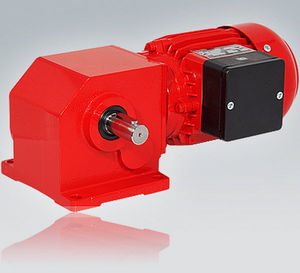 three-phase electric gearmotor / single-phase / orthogonal / worm