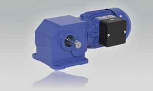 three-phase electric gearmotor / single-phase / orthogonal / worm