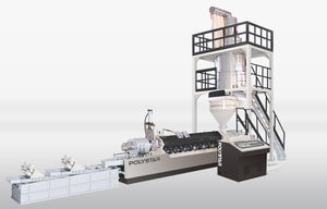 plastics recycling extrusion line / for HDPE / multilayer