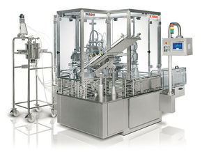 automatic filling and sealing machine / liquid / for pre-formed containers