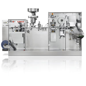 compact thermoforming machine / plastic film / for pharmaceuticals packaging / automatic
