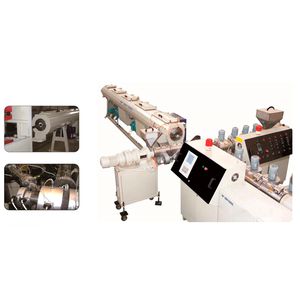 tube extrusion line / for HDPE / for silicone rubber / multilayer