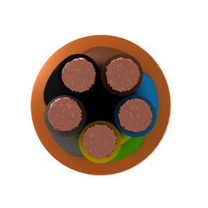 power cable / flameproof / multi-conductor / multi-strand