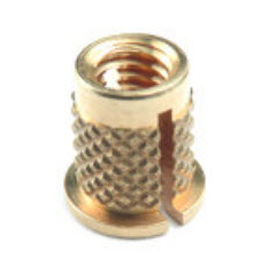 expanding insert / brass / stainless steel / round