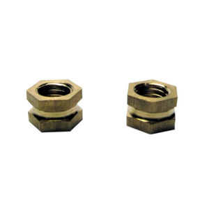 threaded insert / brass / round / for plastics