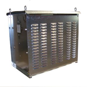 stainless steel-housed resistor / floor-standing / high-power / braking