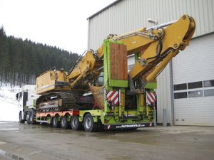 equipment semi-trailer / 4-axle / low-loaders
